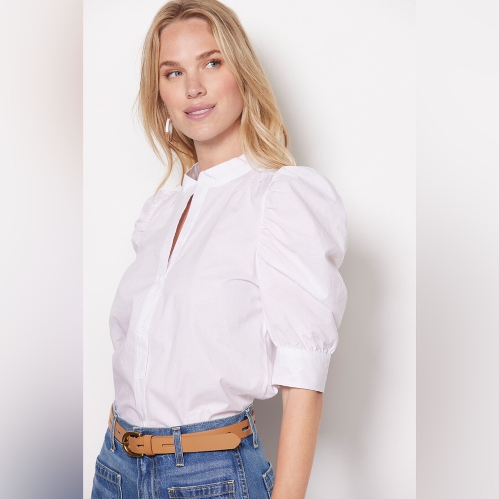 BB Dakota Poplin Button Down White Size S